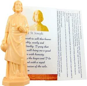 Westmon Works Saint Joseph Statue for Selling Homes with Card and House Prayer Complete Set