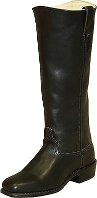 Abilene Men's Leather Casual Fashion Cowboy Boots Broad Square Toe, 1" Heel, 16" Western Style