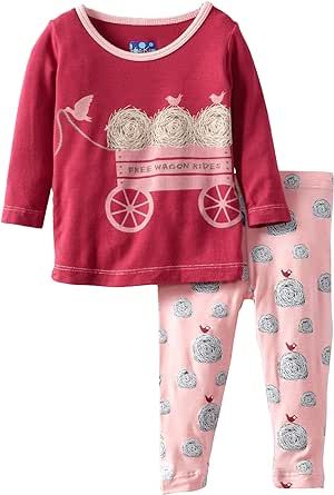 Kicky Pants Baby-girls Infant Print Long Sleeve Pajama Set
